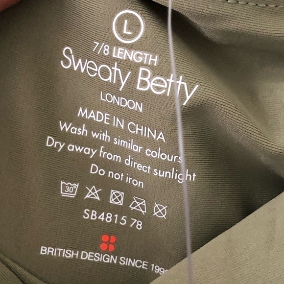 Sweaty Betty Green Moss High Shine Leggings 12 - Picture 5 of 11